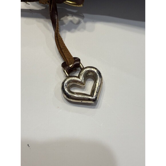 Vtg Brighton Embossed Leather Crossbody Structured Brown 90's Bucket Bag 736135 - Picture 14 of 16